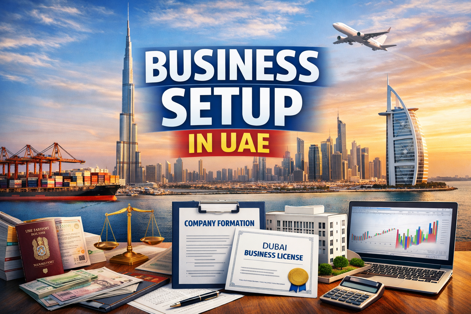 Business Setup in UAE - Complete Guide to Starting a Company in Dubai UAE. Learn everything about business setup in UAE including company formation in Dubai, licensing requirements, startup costs, and opportunities for entrepreneurs.