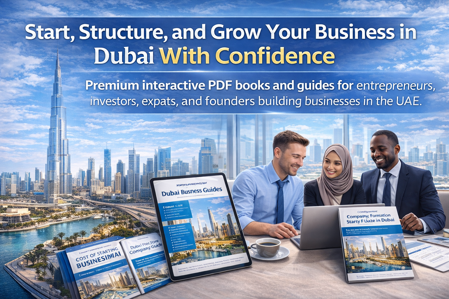Dubai Business Hub : 10 Powerful Premium Interactive PDF Guides