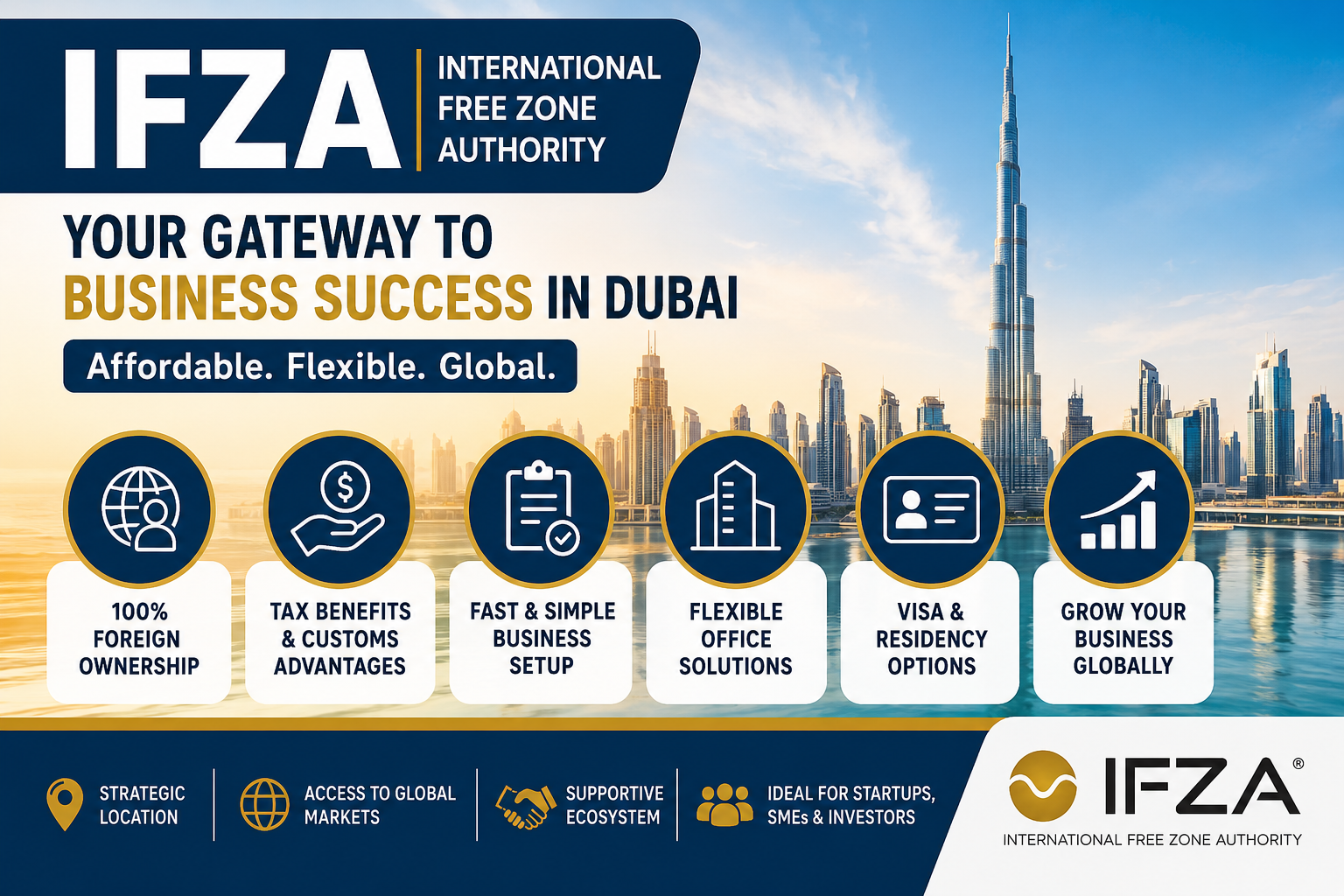 IFZA (International Free Zone Authority) Explained. Explore IFZA (International Free Zone Authority) for affordable business setup in Dubai. Discover flexible solutions for entrepreneurs.