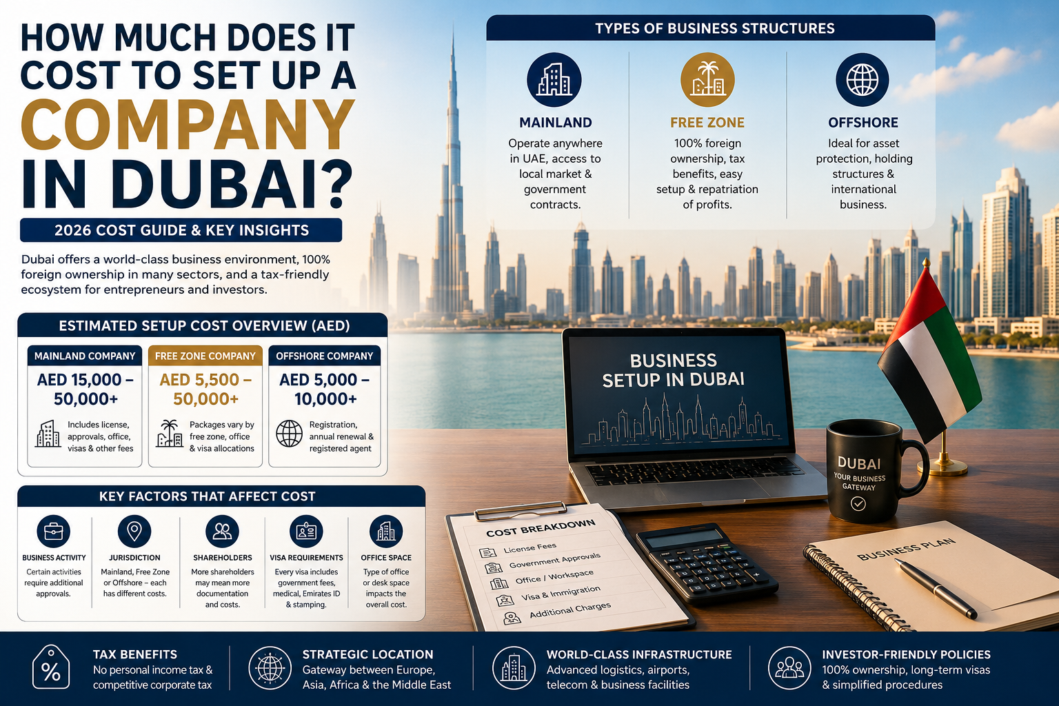 How Much Does it Cost to Set Up a Company In Dubai